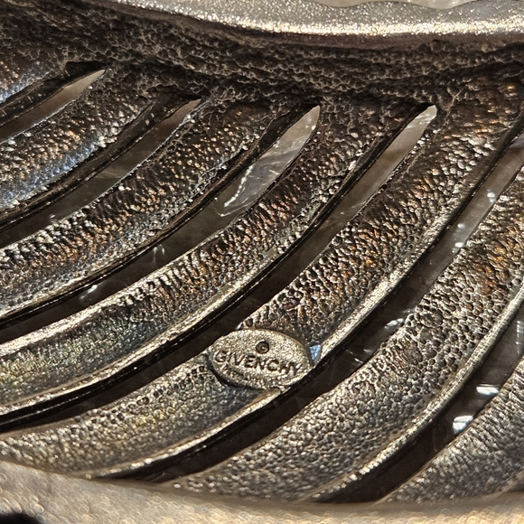 Givenchy Necklace Chunky Silver Choker Necklace 80s Vintage Givenchy - Picture 15 of 15